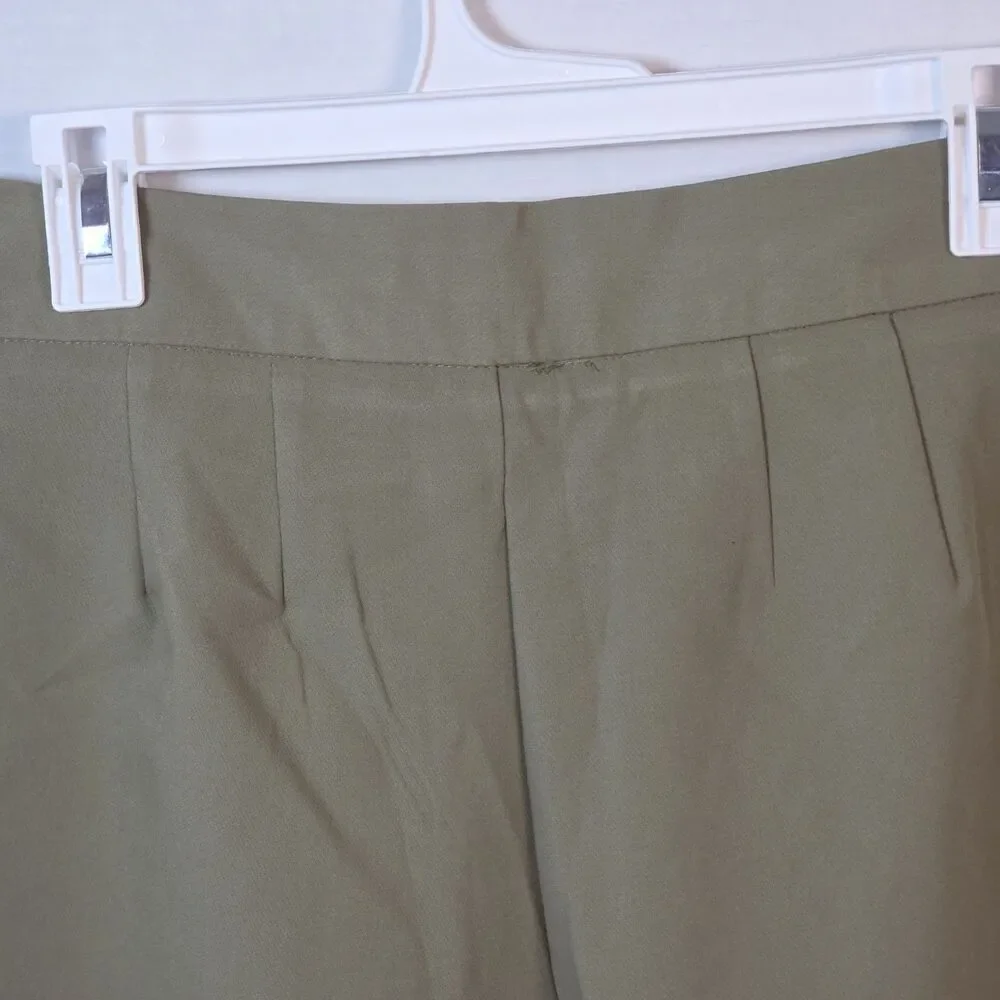 Women's High-Rise Tailored Shorts - A New Day- Olive Green Women's SIze 4 NEW
